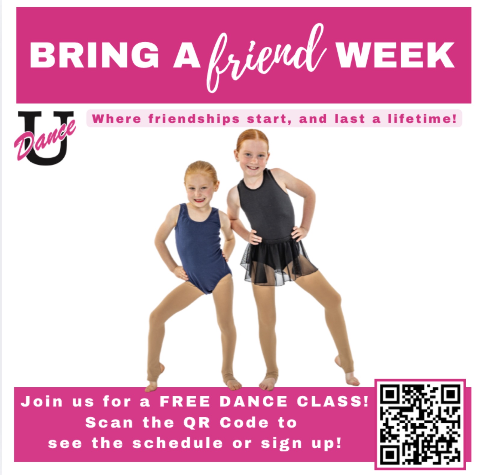 Bring-a-Friend to Dance Class Flyer